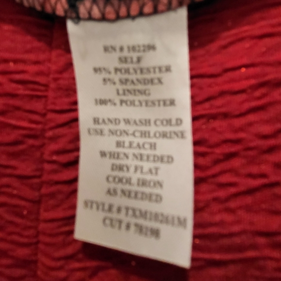 Red Dress with Sparkles - Picture 3 of 5